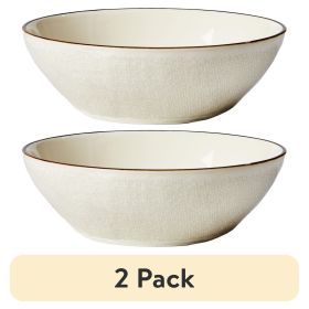 (2 pack) Cream Murphy Stoneware Dinner Bowl