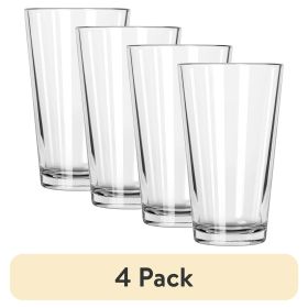 (4 pack) 160 oz Milk Beer Everyday Clear Pint Glass